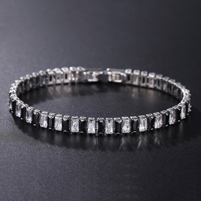 4mm Cubic Zirconia Tennis Bracelet Iced Out Chain Bracelets For Women Men Gold Silver Color Men Bracelet CZ Chain Homme Jewelry daiiibabyyy