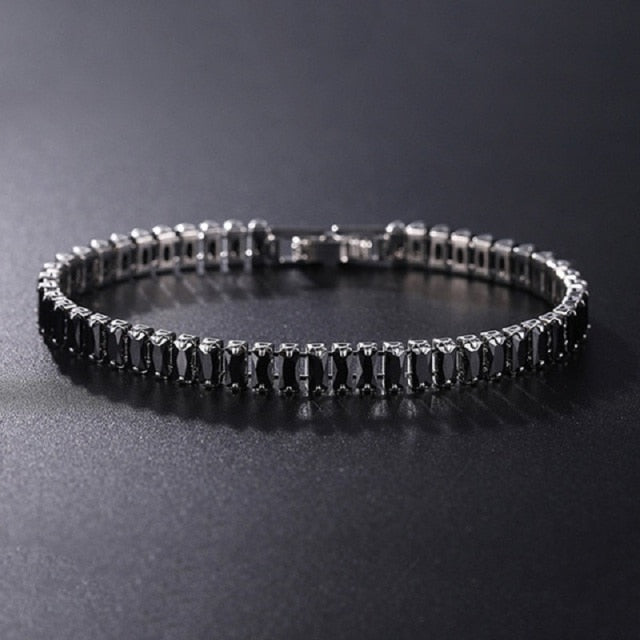 4mm Cubic Zirconia Tennis Bracelet Iced Out Chain Bracelets For Women Men Gold Silver Color Men Bracelet CZ Chain Homme Jewelry daiiibabyyy