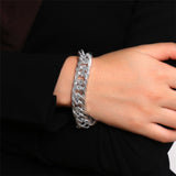 5Pcs/Set Bohemian Punk Cuban Chain Bracelets Set for Women Lock Snake Link Charm Bracelets Bangles Couple Fashion Wrist Jewelry daiiibabyyy