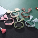 Boho Tassel Friendship Bracelet for Women Men Handmade Knotted Rope Adjustable Anklet Lucky Jewelry Forever Friendship Witness daiiibabyyy