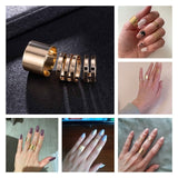 3 Pcs Punk Gold Rings Female Anillos Stack Plain Band Midi Mid Finger Knuckle Rings Set for Women Anel Rock Jewelry daiiibabyyy