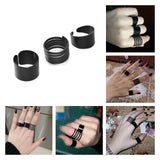 3 Pcs Punk Gold Rings Female Anillos Stack Plain Band Midi Mid Finger Knuckle Rings Set for Women Anel Rock Jewelry daiiibabyyy