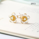 3 Pcs/Set Hair Sticks Delicate Hairpins Handmade White Flower Headpieces for Women Girls Bride Noiva Wedding Party Hair Jewelry daiiibabyyy