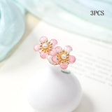 3 Pcs/Set Hair Sticks Delicate Hairpins Handmade White Flower Headpieces for Women Girls Bride Noiva Wedding Party Hair Jewelry daiiibabyyy