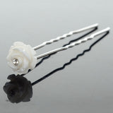 20pc Wedding Bridal Pearl Rose Flower Hair Pins Clips Crystal Rhinestone Hairpins Bridesmaid Hair Accessories daiiibabyyy