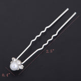 20pc Wedding Bridal Pearl Rose Flower Hair Pins Clips Crystal Rhinestone Hairpins Bridesmaid Hair Accessories daiiibabyyy