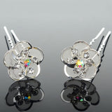 20pc Wedding Bridal Pearl Rose Flower Hair Pins Clips Crystal Rhinestone Hairpins Bridesmaid Hair Accessories daiiibabyyy