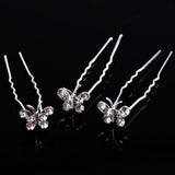 20pc Wedding Bridal Pearl Rose Flower Hair Pins Clips Crystal Rhinestone Hairpins Bridesmaid Hair Accessories daiiibabyyy