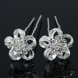 20pc Wedding Bridal Pearl Rose Flower Hair Pins Clips Crystal Rhinestone Hairpins Bridesmaid Hair Accessories daiiibabyyy