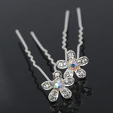 20pc Wedding Bridal Pearl Rose Flower Hair Pins Clips Crystal Rhinestone Hairpins Bridesmaid Hair Accessories daiiibabyyy