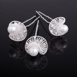 20pc Wedding Bridal Pearl Rose Flower Hair Pins Clips Crystal Rhinestone Hairpins Bridesmaid Hair Accessories daiiibabyyy