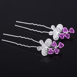 20pc Wedding Bridal Pearl Rose Flower Hair Pins Clips Crystal Rhinestone Hairpins Bridesmaid Hair Accessories daiiibabyyy