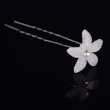 20pc Wedding Bridal Pearl Rose Flower Hair Pins Clips Crystal Rhinestone Hairpins Bridesmaid Hair Accessories daiiibabyyy