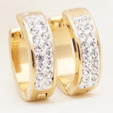 Yunkingdom 32 Pairs Different Style Fashion Geometric Stainless Steel Small Circle Hoop Earrings for Womens Girls Punk Jewelry daiiibabyyy