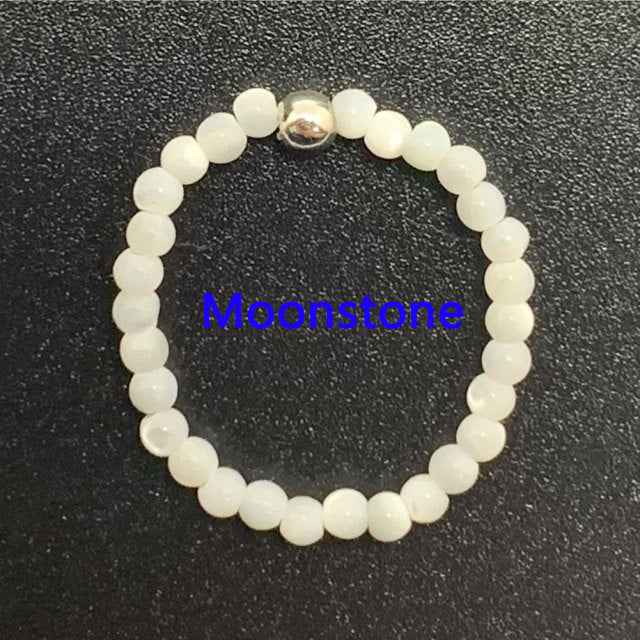 Bohemian Handmade Natural Stone Rings Women with Stainless Steel Bead Multi Color Stretch Rope Party Gifts Ring Adjustable daiiibabyyy