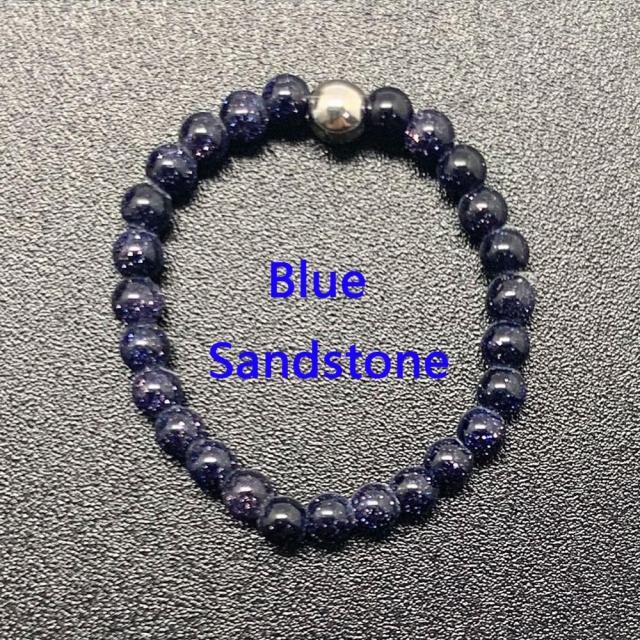 Bohemian Handmade Natural Stone Rings Women with Stainless Steel Bead Multi Color Stretch Rope Party Gifts Ring Adjustable daiiibabyyy