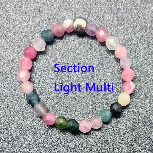 Bohemian Handmade Natural Stone Rings Women with Stainless Steel Bead Multi Color Stretch Rope Party Gifts Ring Adjustable daiiibabyyy