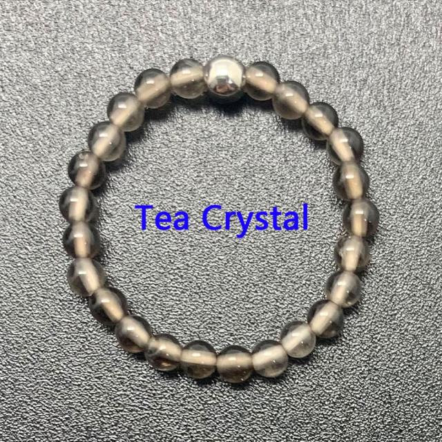 Bohemian Handmade Natural Stone Rings Women with Stainless Steel Bead Multi Color Stretch Rope Party Gifts Ring Adjustable daiiibabyyy