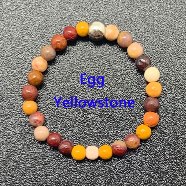 Bohemian Handmade Natural Stone Rings Women with Stainless Steel Bead Multi Color Stretch Rope Party Gifts Ring Adjustable daiiibabyyy
