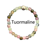 Bohemian Handmade Natural Stone Rings Women with Stainless Steel Bead Multi Color Stretch Rope Wedding Promise Ring Adjustable daiiibabyyy