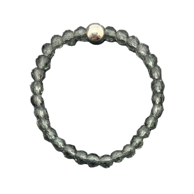 Bohemian Handmade Natural Stone Rings Women with Stainless Steel Bead Multi Color Stretch Rope Wedding Promise Ring Adjustable daiiibabyyy