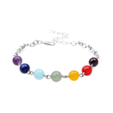 7 Chakra Natural Stone Handmade Braided Lava Bracelets Men Women Adjustable Energy Colorful Reiki Healing Beaded Bracelet daiiibabyyy