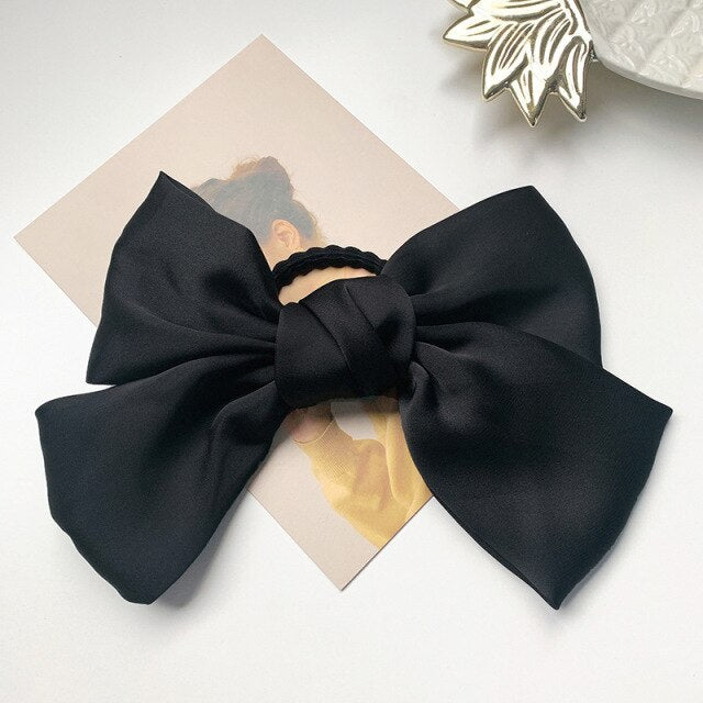 Big Bows Barrette Headband Fabric Elastic Hair Bands Women Girls Hair Accessories Fashion Korean Hair Clip Accessories daiiibabyyy