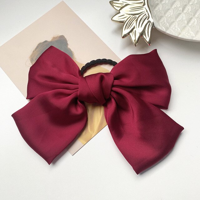 Big Bows Barrette Headband Fabric Elastic Hair Bands Women Girls Hair Accessories Fashion Korean Hair Clip Accessories daiiibabyyy