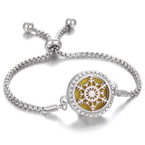 Aromatherapy Bracelet Diffuser Jewelry Christmas Adjustable Chain Tree of life Flower Aroma Braceles Perfume Locket Bracelet daiiibabyyy