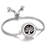 Aromatherapy Bracelet Diffuser Jewelry Christmas Adjustable Chain Tree of life Flower Aroma Braceles Perfume Locket Bracelet daiiibabyyy