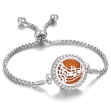 Aromatherapy Bracelet Diffuser Jewelry Christmas Adjustable Chain Tree of life Flower Aroma Braceles Perfume Locket Bracelet daiiibabyyy