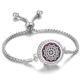 Aromatherapy Bracelet Diffuser Jewelry Christmas Adjustable Chain Tree of life Flower Aroma Braceles Perfume Locket Bracelet daiiibabyyy