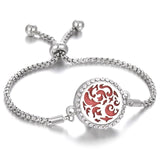Aromatherapy Bracelet Diffuser Jewelry Christmas Adjustable Chain Tree of life Flower Aroma Braceles Perfume Locket Bracelet daiiibabyyy