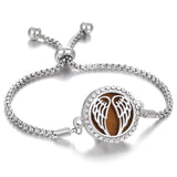 Aromatherapy Bracelet Diffuser Jewelry Christmas Adjustable Chain Tree of life Flower Aroma Braceles Perfume Locket Bracelet daiiibabyyy