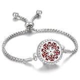 Aromatherapy Bracelet Diffuser Jewelry Christmas Adjustable Chain Tree of life Flower Aroma Braceles Perfume Locket Bracelet daiiibabyyy