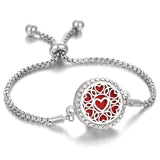 Aromatherapy Bracelet Diffuser Jewelry Christmas Adjustable Chain Tree of life Flower Aroma Braceles Perfume Locket Bracelet daiiibabyyy