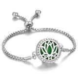 Aromatherapy Bracelet Diffuser Jewelry Christmas Adjustable Chain Tree of life Flower Aroma Braceles Perfume Locket Bracelet daiiibabyyy