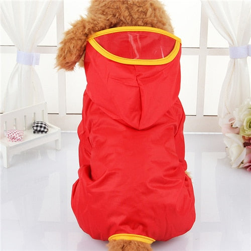 Brand Hooded Pet Dog Raincoats Waterproof Clothes For Small Dogs Chihuahua Yorkie Dog Raincoat Poncho Puppy Rain Jacket XS-XXL daiiibabyyy