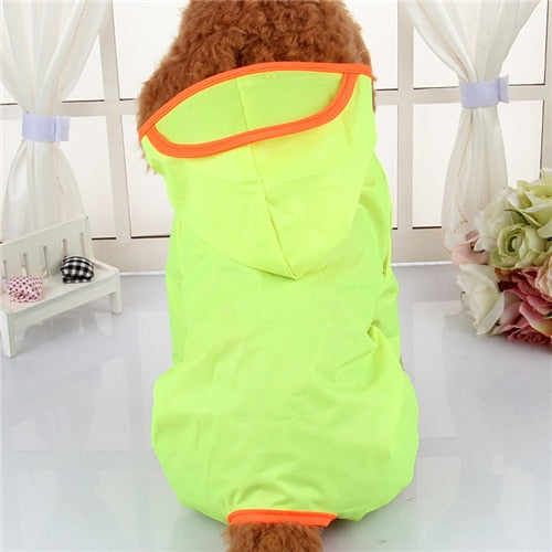 Brand Hooded Pet Dog Raincoats Waterproof Clothes For Small Dogs Chihuahua Yorkie Dog Raincoat Poncho Puppy Rain Jacket XS-XXL daiiibabyyy