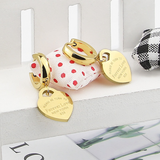 New Style Stainless Steel Fashion Jewelry Heart-Shaped Pendant Earrings Love Earrings For Women's Party Wedding Gifts