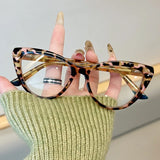 Daiiibabyyy  Fashion Cat Eye Reading Glasses Women Magnifing Clear Lens Anti Blue Light Glasses Optical Eyewear +1.0+1.5+2.0+2.5+3.0+3.5+4.0