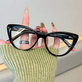 Daiiibabyyy  Fashion Cat Eye Reading Glasses Women Magnifing Clear Lens Anti Blue Light Glasses Optical Eyewear +1.0+1.5+2.0+2.5+3.0+3.5+4.0