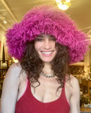 Daiiibabyyy  Women Winter Plush Thicken faux fur bucket hat curly fur Cold-proof Fisherman Hat Girls Fluffy Warm Fur Bucket Caps Panama Cap