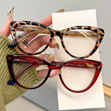 Daiiibabyyy  Fashion Cat Eye Reading Glasses Women Magnifing Clear Lens Anti Blue Light Glasses Optical Eyewear +1.0+1.5+2.0+2.5+3.0+3.5+4.0
