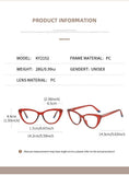 Daiiibabyyy  Fashion Cat Eye Reading Glasses Women Magnifing Clear Lens Anti Blue Light Glasses Optical Eyewear +1.0+1.5+2.0+2.5+3.0+3.5+4.0
