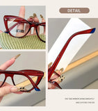 Daiiibabyyy  Fashion Cat Eye Reading Glasses Women Magnifing Clear Lens Anti Blue Light Glasses Optical Eyewear +1.0+1.5+2.0+2.5+3.0+3.5+4.0