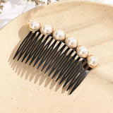 Daiiibabyyy  Haimeikang Fashion Ponytail Clip Hair Combs Women Rhinestone Pearl Barrettes New Hair Maker Bun Hair Accessories Hairpins