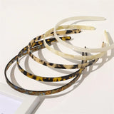 Daiiibabyyy  Vintage Hair Band Women Bezel Elegant Colorful Korean Acetate Headbands for Hair Woman Hair Hoop Bezel for Hair Hair Accessories