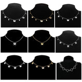 DAIIIBABYYY   -  Bohemian Cute Butterfly Choker Multilayer Necklace for Women Gold Silver Color Clavicle Chain Vintage Statement Chic Jewelry