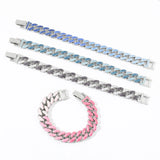 DAIIIBABYYY  -  Miami Pink Cuban Bracelet Rock Street Hip Hop Chain Glamour Rapper Jewelry